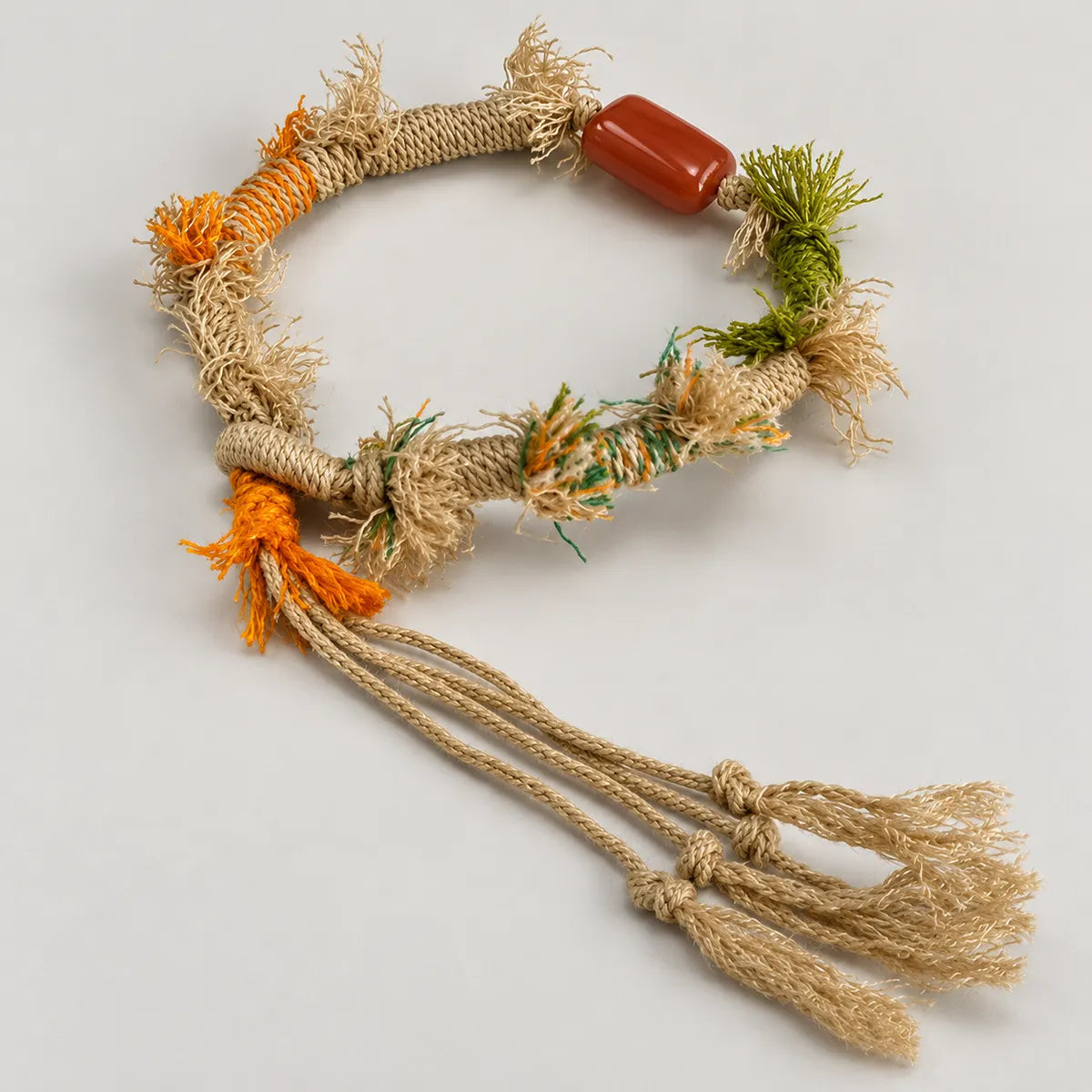 Desert Bloom – Carnelian Braided Cord Bracelet
