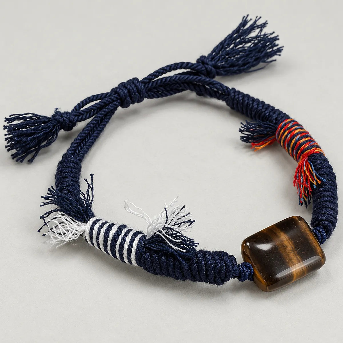 Blue Hour – Tiger Eye Braided Cord Bracelet