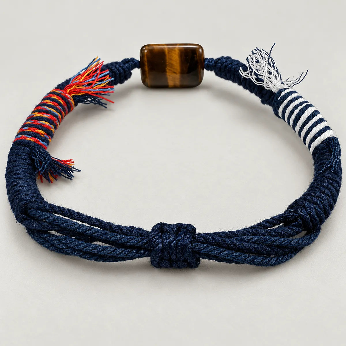 Blue Hour – Tiger Eye Braided Cord Bracelet