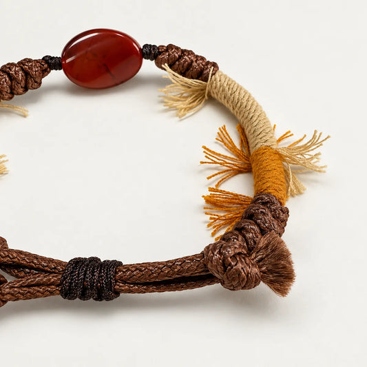 Red Rock – Red Jasper Braided Cord Bracelet