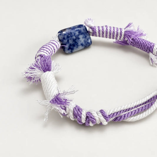 Quiet Mind – Sodalite Braided Cord Bracelet