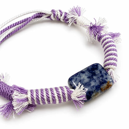 Quiet Mind – Sodalite Braided Cord Bracelet
