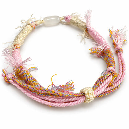 Love, Kept – Clear Quartz Braided Cord Bracelet