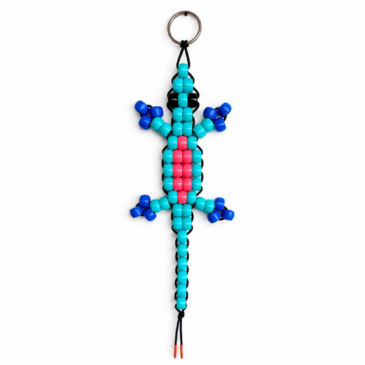 Giant Pony Bead Lizard DIY Kit – 3 Ft 90s Nostalgia Wall Art Sculpture