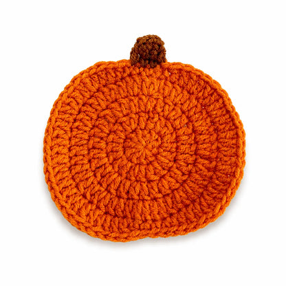 Crochet Pumpkin Coaster Set — Handmade Fall Mug Rug, Cotton Autumn Table Decor for Coffee