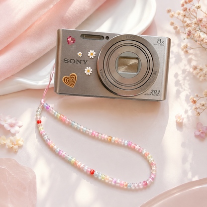 Beaded Phone Charm – Cat's-Eye Glass | NORELVA