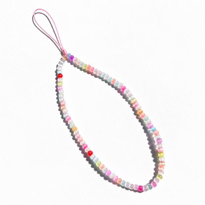Beaded Phone Charm – Cat's-Eye Glass | NORELVA