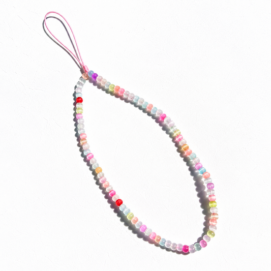 Beaded Phone Charm – Cat's-Eye Glass | NORELVA