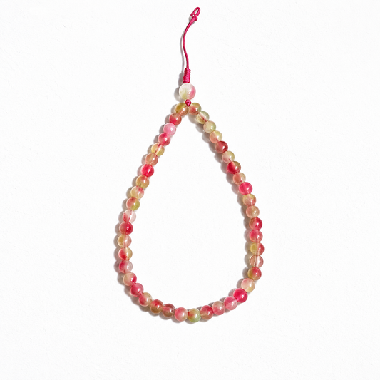Beaded Phone Charm — Watermelon Frost